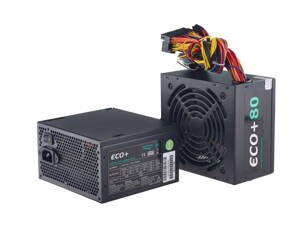 EUROCASE zdroj ECO+85 ATX-350WA-12-80(85)/ 12cm fan / PFC / 6+2 pin PCI-E / typ. uc. 85