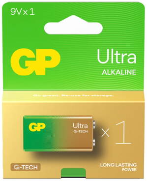 GP alkalická baterie 9V (6LF22 ) Ultra 1ks blistr