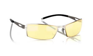 GUNNAR kancelářské brýle SHEADOG MERCURY/ stříbrné obroučky/ jantarová skla