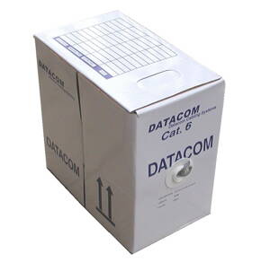 DATACOM kábel drôt C6 UTP PVC 305m box sivý