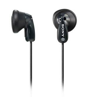 SONY sluchátka do uší MDRE9LPB/ drátová/ 3,5mm jack/ citlivost 104 dB/mW/ černá