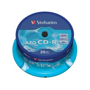 VERBATIM CD-R80 700MB/ 52x/ AZO/ 25pack/ spindle