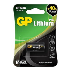 GP lithiová baterie 3V CR123A 1ks blistr