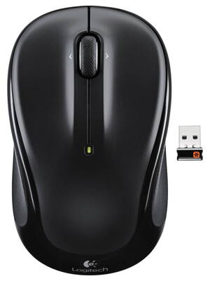 Logitech myš M325/ Bezdrôtová/ Optická/ 1000dpi/ USB prijímač/ tmavo šedá
