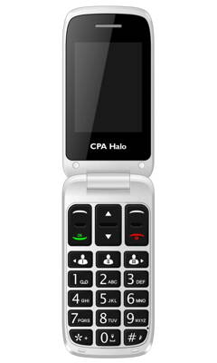 CPA HALO 15 černý   nabíjecí stojánek/ pro seniory/ 2,4" barevný/ véčko/FM rádio