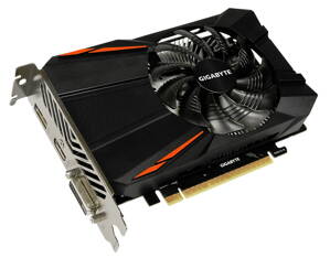 GIGABYTE  GeForce GTX 1050 Ti / PCI-E / 4GB GDDR5 / DVI-D / HDMI / DP / / active