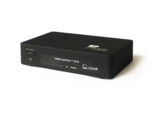 PremiumCord HDMI splitter 1-2 porty kovový s napájením, 4K, FULL HD, 3D