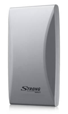 STRONG digitálna DVB-T/T2 anténa SRT ANT 45/ LTE filter/ vonkajšia/ zisk 20 dB za VHF/16 dB za UHF/ biela