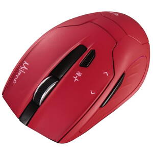 HAMA myš Milano/ bezdrátová/ optická/ 2400 dpi/ 6 tlačítek/ USB/ červená