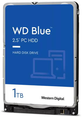 WD HDD BLUE 1TB / WD10SPZX / SATA 6Gb/s / Interní 2,5" / 5400rpm / 128MB