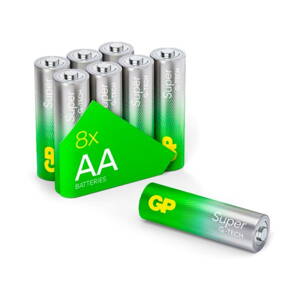 GP alkalická baterie 1,5V AA (LR6) Super 8ks blistr (6+2 ZDARMA)