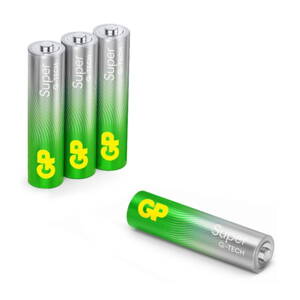 GP alkalická baterie 1,5V AAA (LR03) Super 4ks blistr