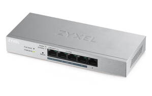 ZyXEL GS1200-5HPv2 Web Smart switch 5x Gigabit metal, 4x PoE (802.3at, 30W), PoE Power budget 60