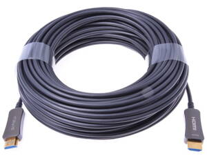 PremiumCord HDMI optický fiber High Speed + Ethernet kabel/ 4K@60Hz/ M/M/ zlacené konektory/ 20m/ černá