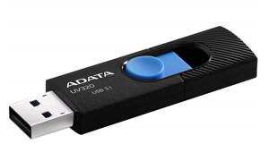 ADATA Flash disk UV320 128GB / USB 3.1 / černo-modrá
