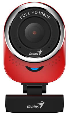 GENIUS webová kamera QCam 6000/ červená/ Full HD 1080P/ USB2.0/ mikrofón