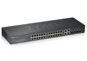 Zyxel GS1920-24v2, 28-port Gigabit WebManaged switch: 24x Gigabit metal + 4x Gigabit combo (metal / SFP), IPv6