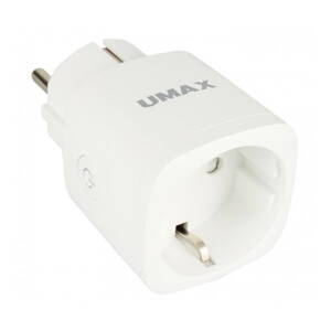 UMAX múdra zásuvka U-Smart Wifi Plug Mini / Wi-Fi / 1x zástrčka / Amazon Alexa / Google Assistant / Android / iOS / biela