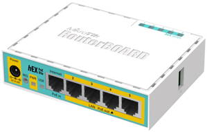 MikroTik RouterBOARD RB750UPr2 Hex PoE lite 64 MB RAM, 650 MHz, 5x LAN, 1x USB, PoE vr. L4