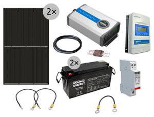 Xtend Solarmi OffGrid 2000 ostrovná solárna elektráreň, 580Wp, 2x150Ah, 2 kW