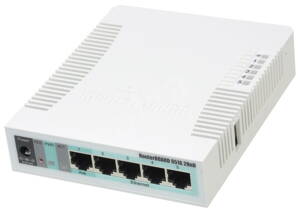 MikroTik RouterBOARD RB951G-2HnD / 600 MHz / 128MB RAM / 802.11b / g / n / 5x GLAN / RouterOS L4 / vr. krytu a zdroje