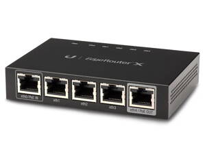UBNT EdgeRouter X - 5x Gbit RJ45 port, 1x PoE In, 1x PoE Out 24V
