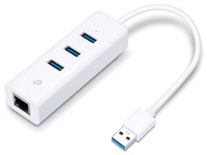 TP-Link UE330 - USB 3.0 3-portový hub & gigabitový ethernet adaptér 2 in 1 USB adaptér