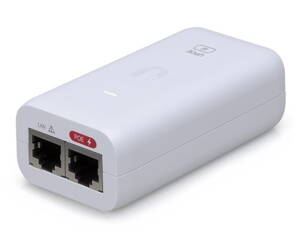 UBNT U-POE-af - Gigabit 802.3af PoE adapter 48V / 0.32, mode B, vrátane napájacieho kábla