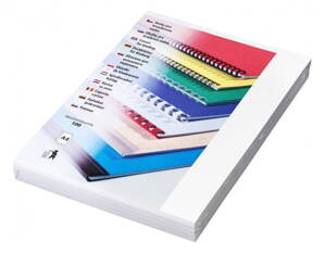 EUROSUPPLIES Viazacie dosky (kryt) Chromo/ formát A4/ biely/ 100 pack