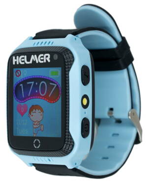 HELMER detské hodinky LK 707 s GPS lokátorom/ dotykový display/ IP65/ micro SIM/ kompatibilny s Android a iOS/ modré