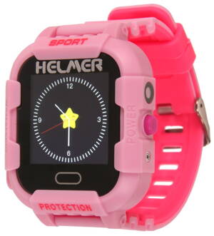 HELMER detské hodinky LK 708 s GPS lokátorom/ dotykový display/ IP67/ micro SIM/ kompatibilny s Android a iOS/ ružové