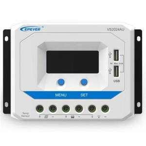 EPEVER VS1024AU solárny PWM regulátor 12/24 V, 10 A, USB, vstup 50V (VS1024AU)
