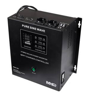 MHPower záložní zdroj MHPower MSKD-500, UPS, 500W, čistý sinus, 12V, solární regulátor MPPT