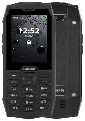 myPhone Hammer 4 - černý   2,8"/ 64MB/ až do 32 GB microSD/ Dual SIM/ IP68