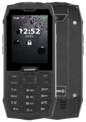 myPhone Hammer 4 - stříbrný  2,8"/ 64MB/ až do 32 GB microSD/ Dual SIM/ IP68