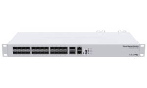 MikroTik Cloud Router Switch CRS326-24S + 2Q + RM 650MHz CPU, 64MB, 2x 40 Gbps QSFP +, 24x 10 Gbps SFP +, ROS L5, PSU, 1U