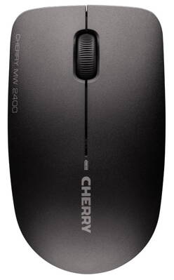 CHERRY myš MW 2400, USB, bezdrôtová, mini USB receiver, čierná