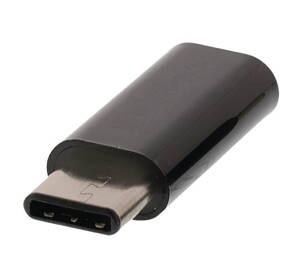 NEDIS USB 2.0 adaptér/ Typ-C zástrčka – Micro B zásuvka/ černá