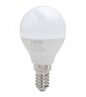 TESLA LED žárovka miniglobe BULB/ E14/ 3W/ 230V/ 250lm/ 4000K/ denní bílá