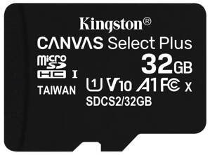 KINGSTON Canvas Select Plus 32GB microSD / UHS-I / CL10 / bez adaptéru