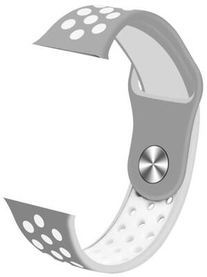IMMAX řemínek pro chytré hodinky SW10/ SW13/ SW13 PRO/ Apple watch/ šedo-bílý