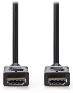 NEDIS High Speed HDMI kabel s ethernetem/ zlacené konektory HDMI-HDMI/ 4K/ černý/ 2m