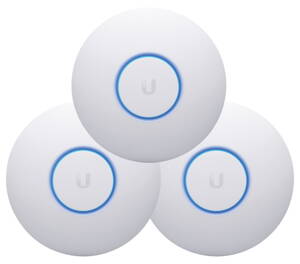 UBNT UNIFEM nanoHD 3 - AP 2.4GHz (300Mbps) + 5GHz (1733Mbps) - sada 3 kusov (bez PoE injektorov)