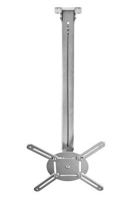 NEDIS stropní držák pro projektor/ nosnost 10 kg/ otáčení 360°/ 4 ramena/ šedý