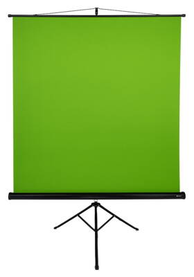 AROZZI Green Screen/ zelené plátno pro fotografy a streamery/ mobilní trojnožka 90" (228 cm)/ 157 x 157 cm/ case černý