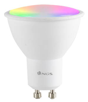 NGS Wi-Fi múdra LED žiarovka / 5W / GU10 / 460L / 2100K- 6500K & RGB full color