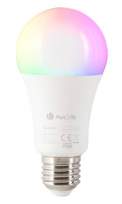 NGS Wi-Fi múdra LED žiarovka / 7W / E27 / 700l / 2800K- 3500K & RGB full color