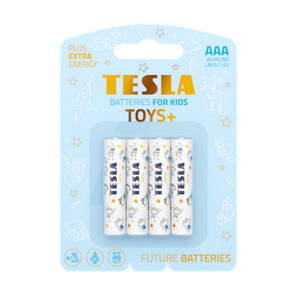 TESLA TOYS+ BOY alkalická baterie AAA (LR03, mikrotužková, blister) 4 ks
