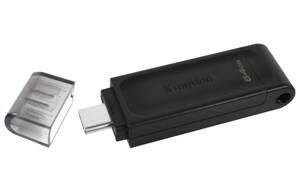 KINGSTON DataTraveler 70 64GB / USB 3.0 Type C / černá