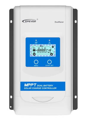 EPEVER DR2210-DDS solárny MPPT regulátor 12/24 V, DuoRacer 20A, vstup 100V